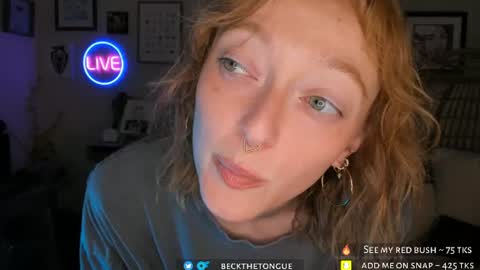 Beck the tongue online show from August 1, 10:45 pm