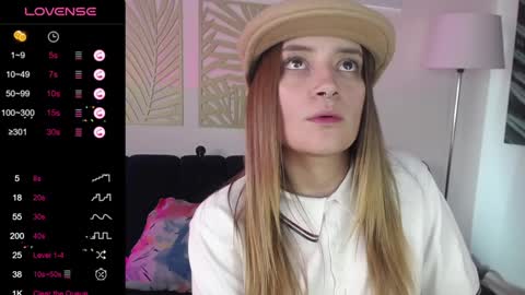 Snapshot of hat_girl chatting on January 25, 4:02 am Nicole online show from January 25, 4:02 am