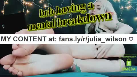 Snapshot of julia_wilson chatting on February 11, 5:07 pm ALL MY CONTENT at    online show from February 11, 5:07 pm