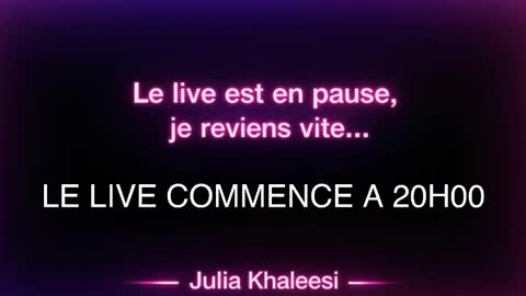 Julia Khaleesii online show from April 15, 5:02 pm