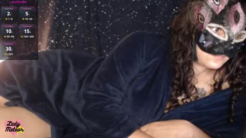 Snapshot of ladymeteor chatting on October 6, 6:56 pm Lady Meteor online show from October 6, 6:56 pm