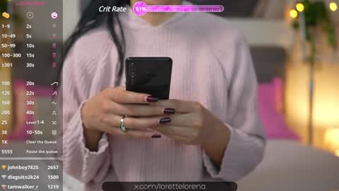 Snapshot of lorettelorenaa chatting on January 13, 7:53 pm LoretteLorena online show from January 13, 7:53 pm