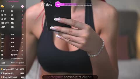 Snapshot of lorettelorenaa chatting on February 16, 8:00 pm LoretteLorena online show from February 16, 8:00 pm