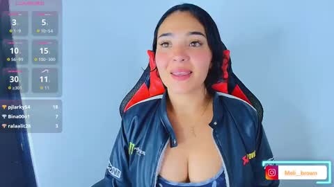 Snapshot of meli__brown chatting on October 20, 5:21 am Independent model online show from October 20, 5:21 am