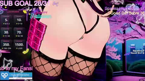Snapshot of tadakonyanko chatting on October 3, 3:55 am Tadako Nyanko online show from October 3, 3:55 am