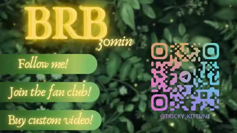 trickykitsune online show from March 28, 3:00 pm