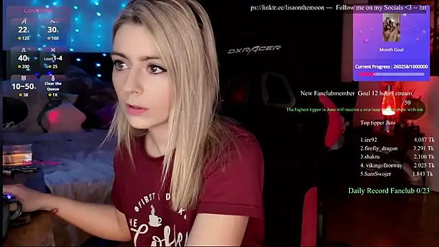 Lisaonthemoon online show from June 14, 3:01 pm