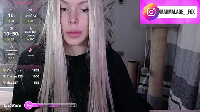 Marmalade Fox online show from March 12, 4:31 pm