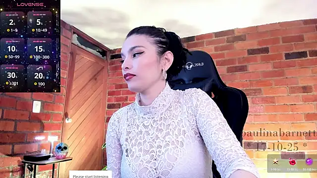 Snapshot of paulinabarnett- chatting on October 17, 4:43 pm paulinabarnett- online show from October 17, 4:43 pm