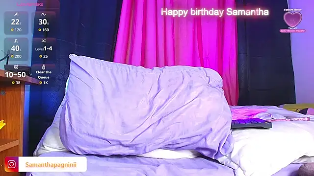 samantha pagniini online show from May 30, 5:49 am