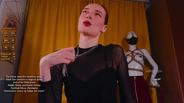 Giantess Eva online show from November 7, 5:40 pm
