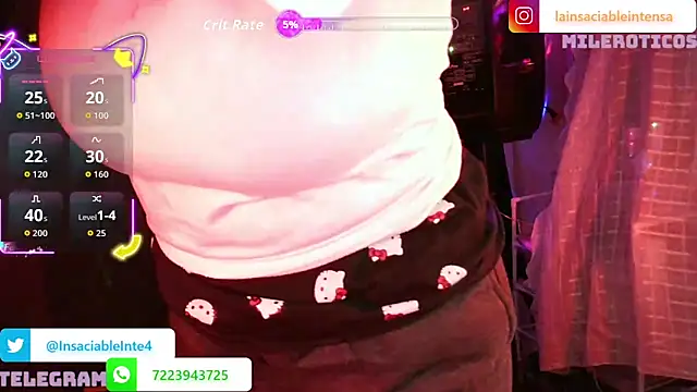 LaInsaciableIntensa online show from March 28, 2:22 am