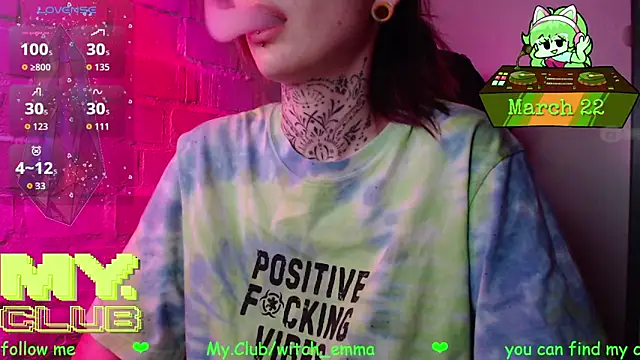 Witch Emma online show from March 22, 3:40 pm