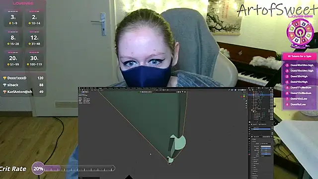 ArtofSweet online show from January 10, 8:35 pm